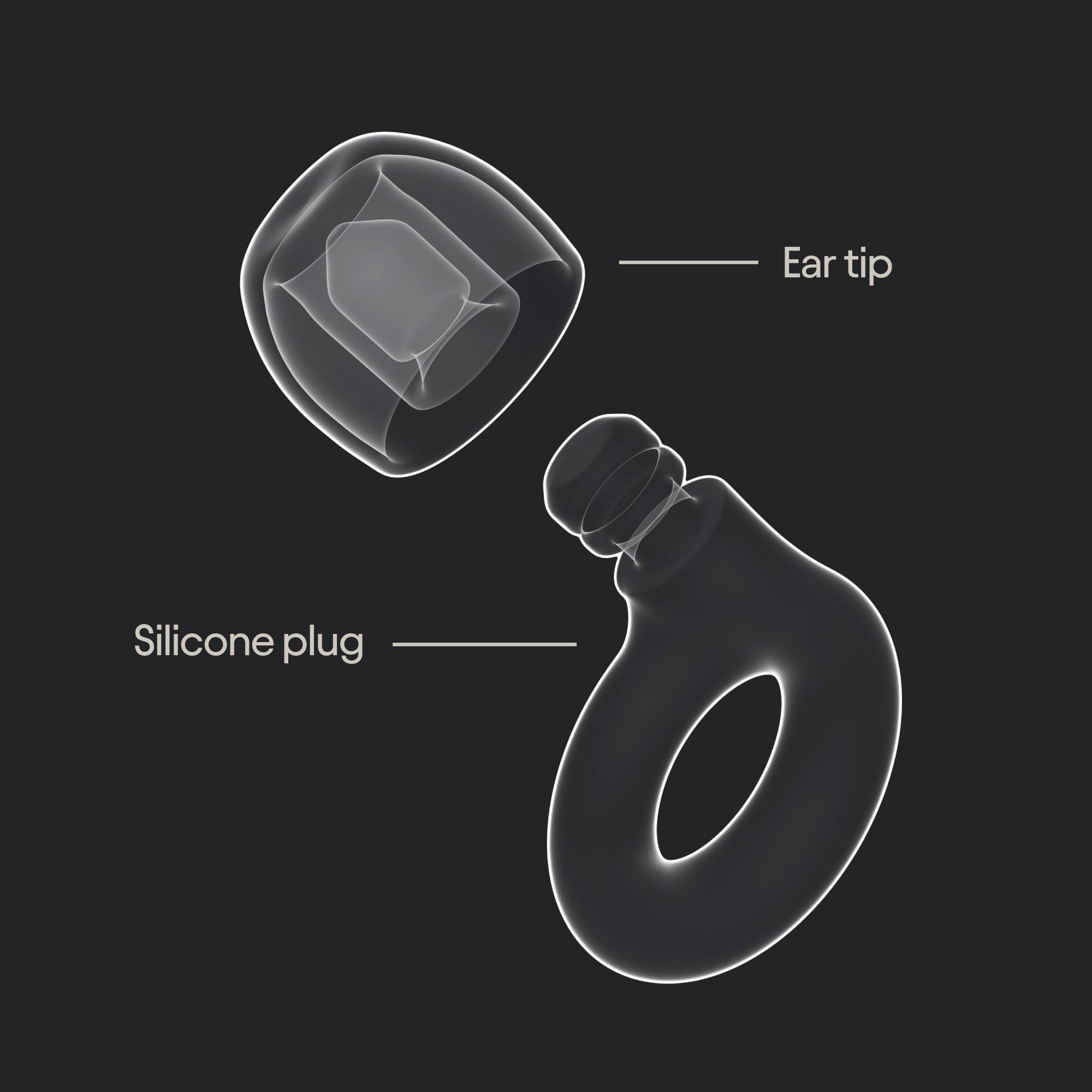 Loop Quiet 2 Ear Plugs – Ultra-Comfy Reusable Noise-Reducing Earplugs for Sleep, Deep Focus, Travel, Noise Sensitivity | Flexible Hearing Protection | Customizable Fit | 24dB (SNR) Noise Reductio