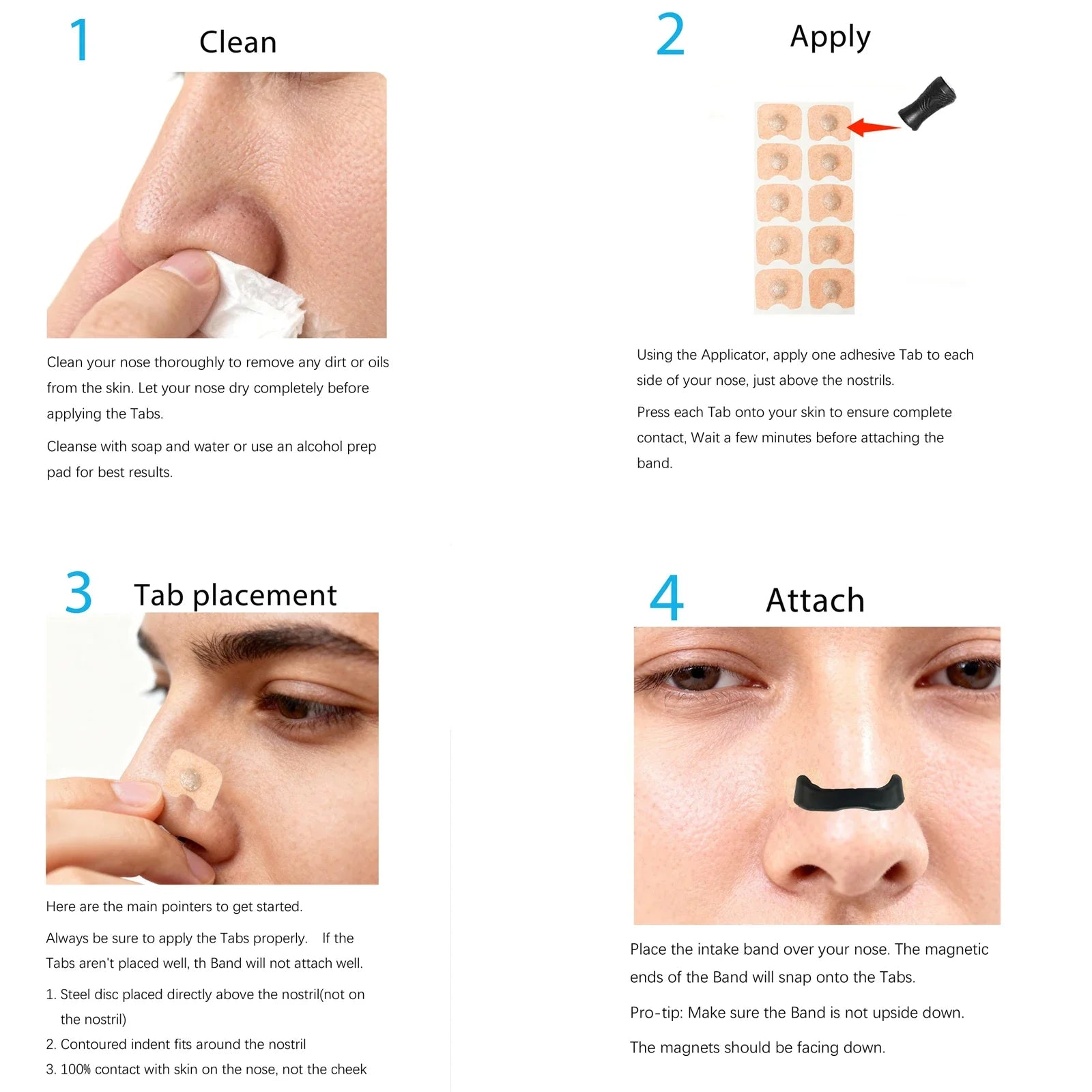 Magnetic Nasal Dilator Kit for Easy Breathing & Sleep