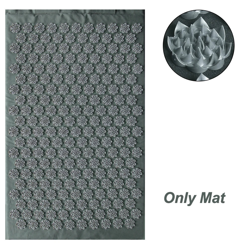 Acupressure Mat & Pillow Set - Spike Massage Mat for Pain Relief & Relaxation