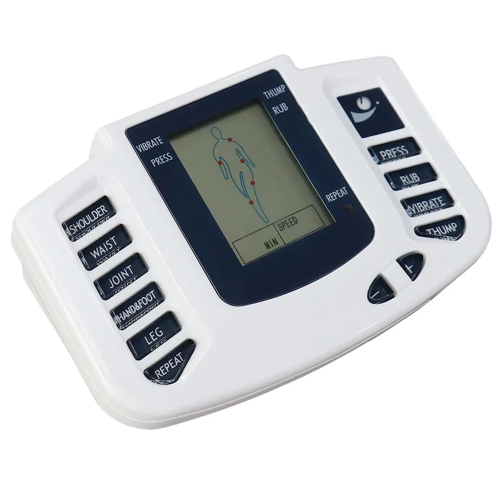 Electrical EMS Tens Massage 10 Level 16 Pads Pulse Acupuncture Muscle Stimulator Physiotherapy Machine Body Relax Health Care