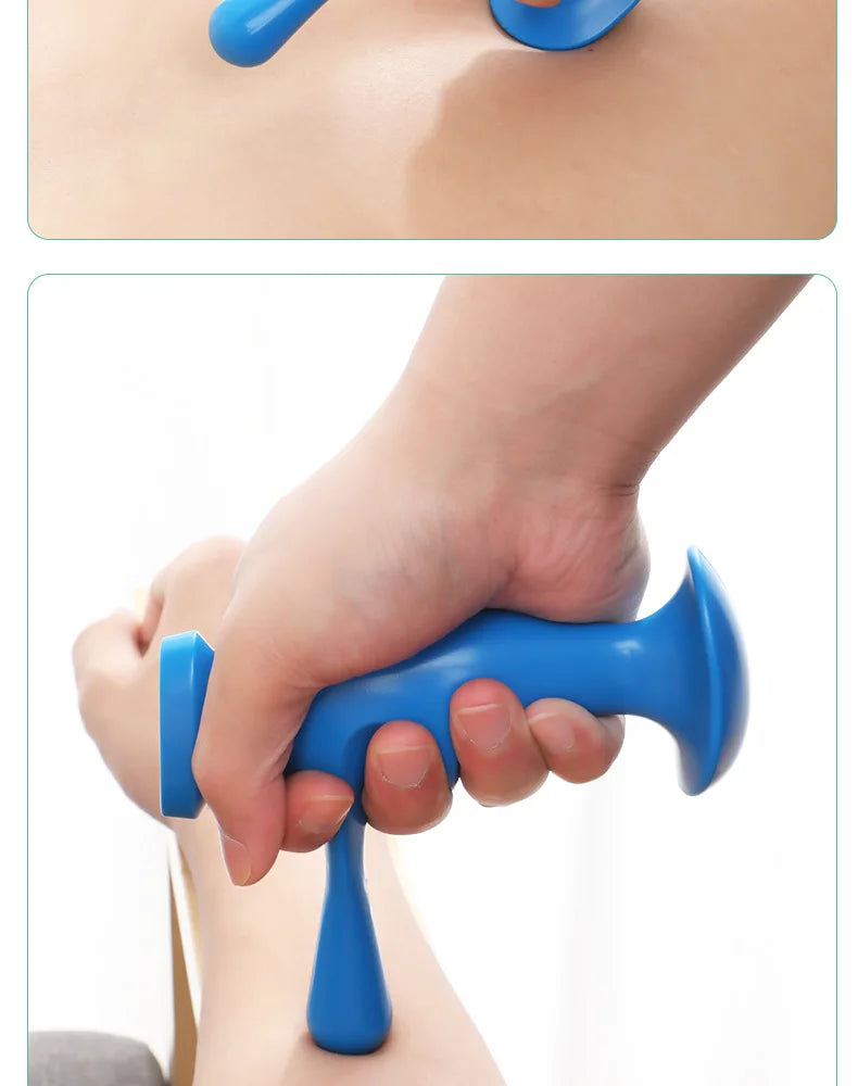 Manual Muscle Trigger Point Massager - Handheld Press & Acupressure Tool for Fascia & Muscle Relaxation, Myofascial Release