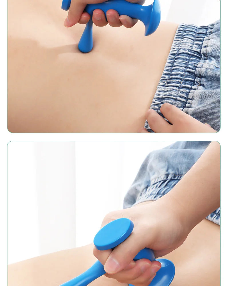 Manual Muscle Trigger Point Massager - Handheld Press & Acupressure Tool for Fascia & Muscle Relaxation, Myofascial Release