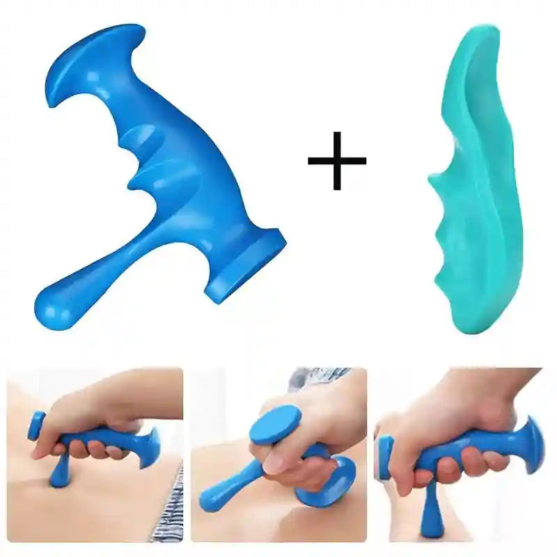 Manual Muscle Trigger Point Massager - Handheld Press & Acupressure Tool for Fascia & Muscle Relaxation, Myofascial Release