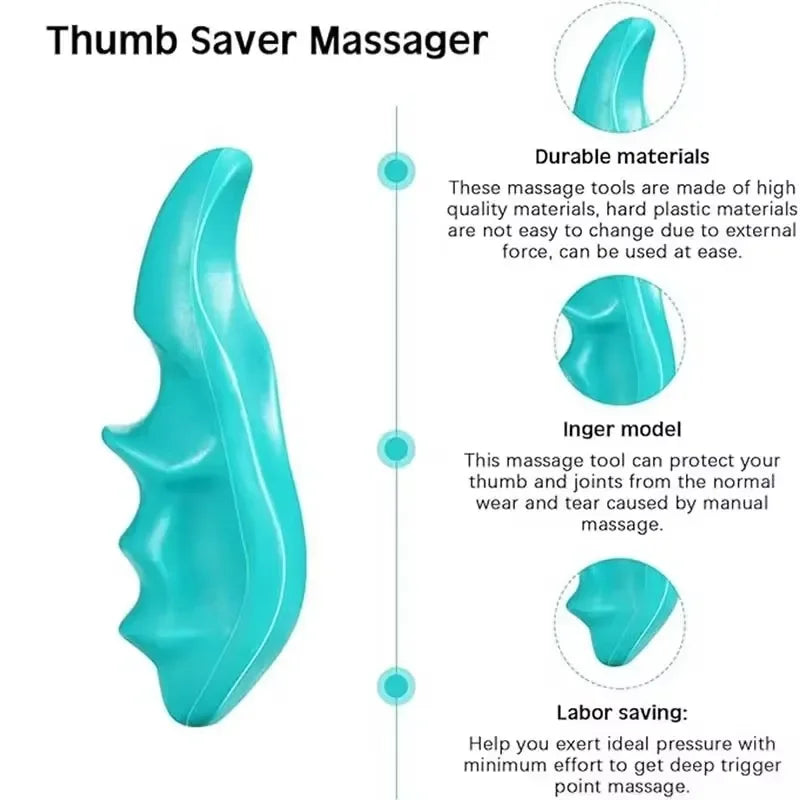 Manual Muscle Trigger Point Massager - Handheld Press & Acupressure Tool for Fascia & Muscle Relaxation, Myofascial Release