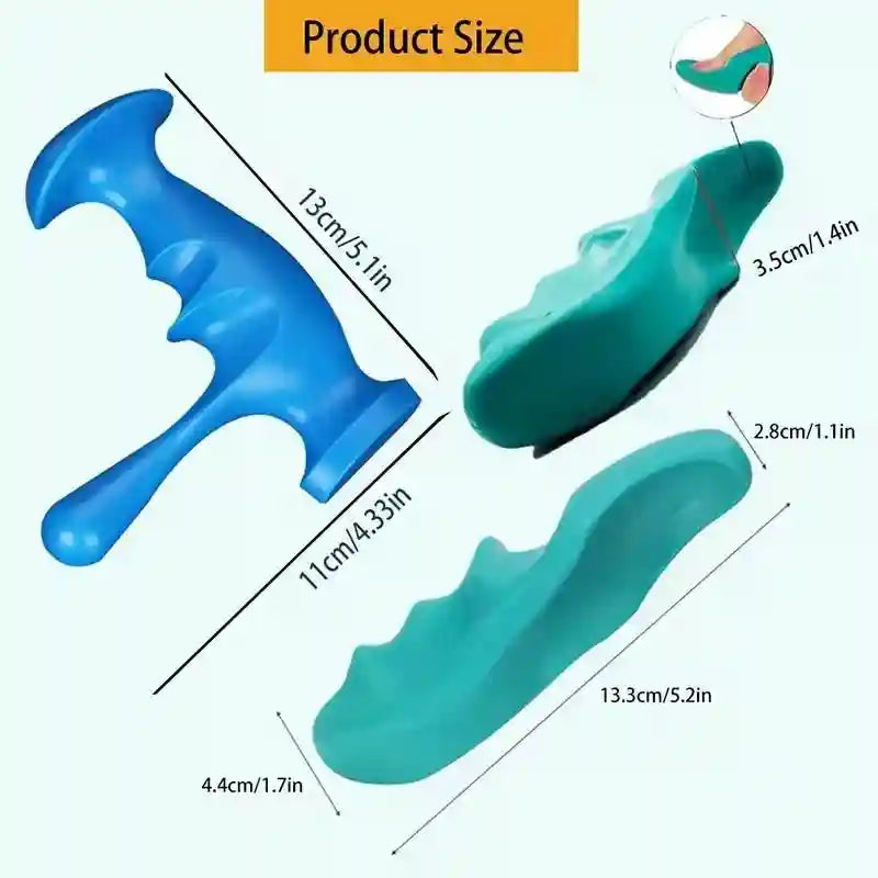 Manual Muscle Trigger Point Massager - Handheld Press & Acupressure Tool for Fascia & Muscle Relaxation, Myofascial Release