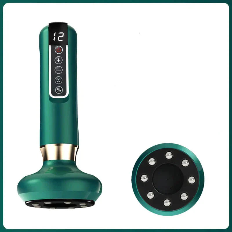Electric Cupping Therapy Massager – 3-in-1 Scraping, Suction & Heat Relief Device