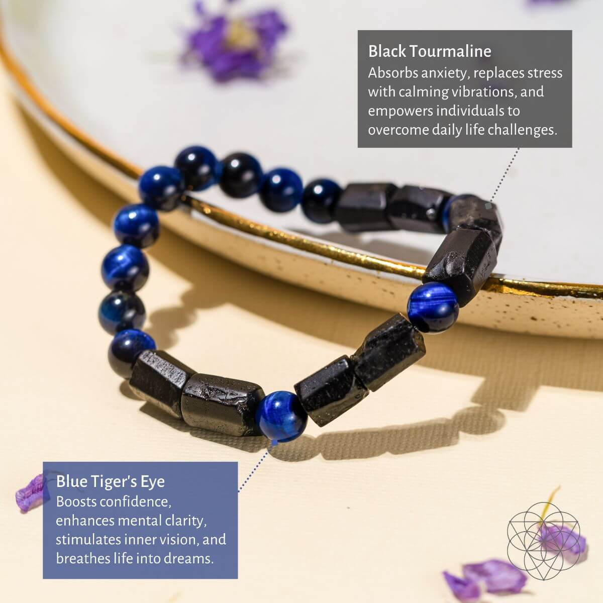 Stress Less Aura Protection Gemstone Bracelet
