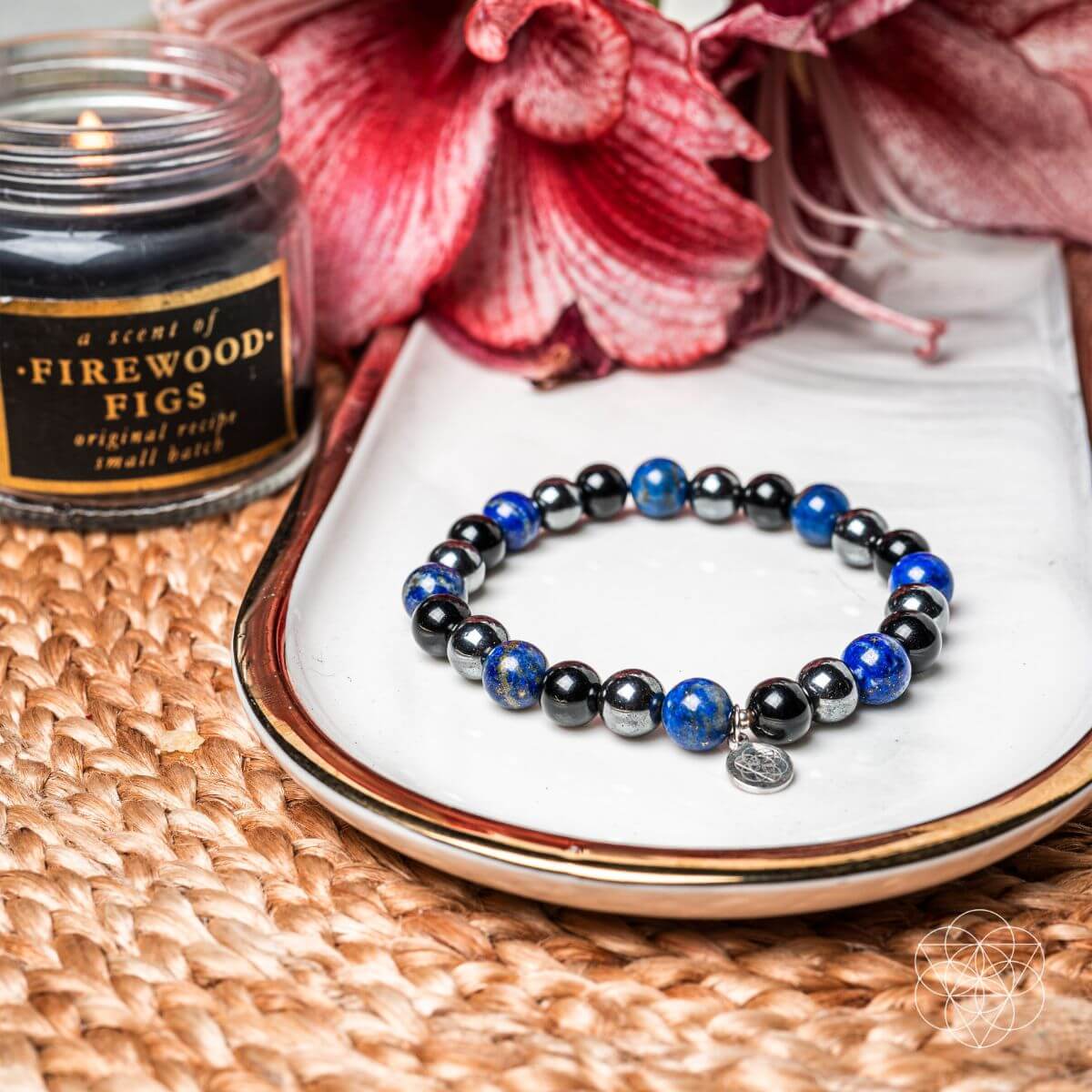 Lapis Lazuli, Onyx & Hematite Protection Bracelet