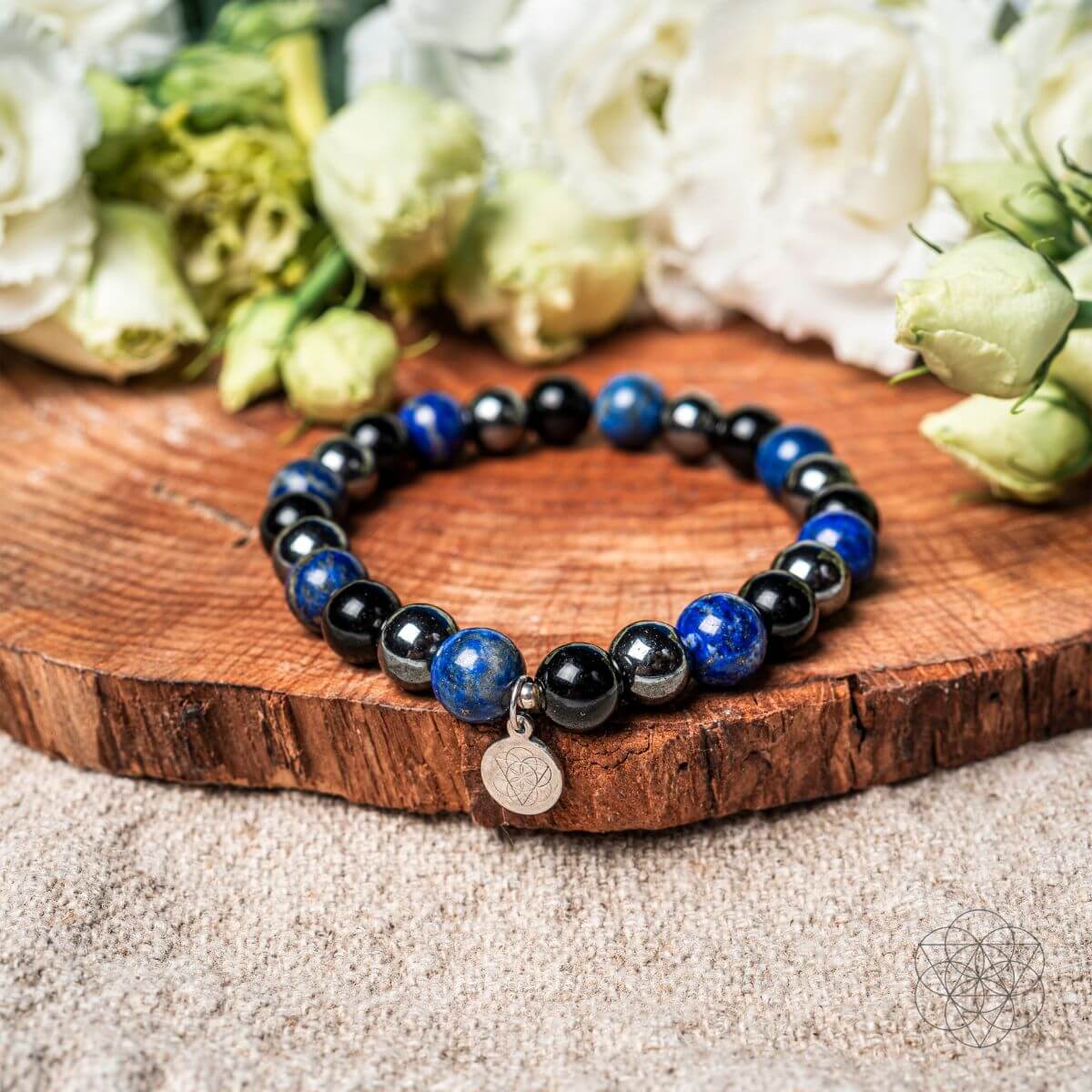 Lapis Lazuli, Onyx & Hematite Protection Bracelet