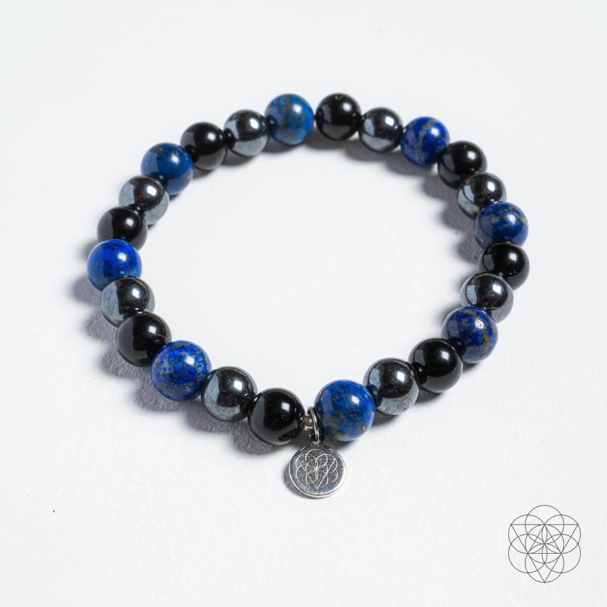 Lapis Lazuli, Onyx & Hematite Protection Bracelet