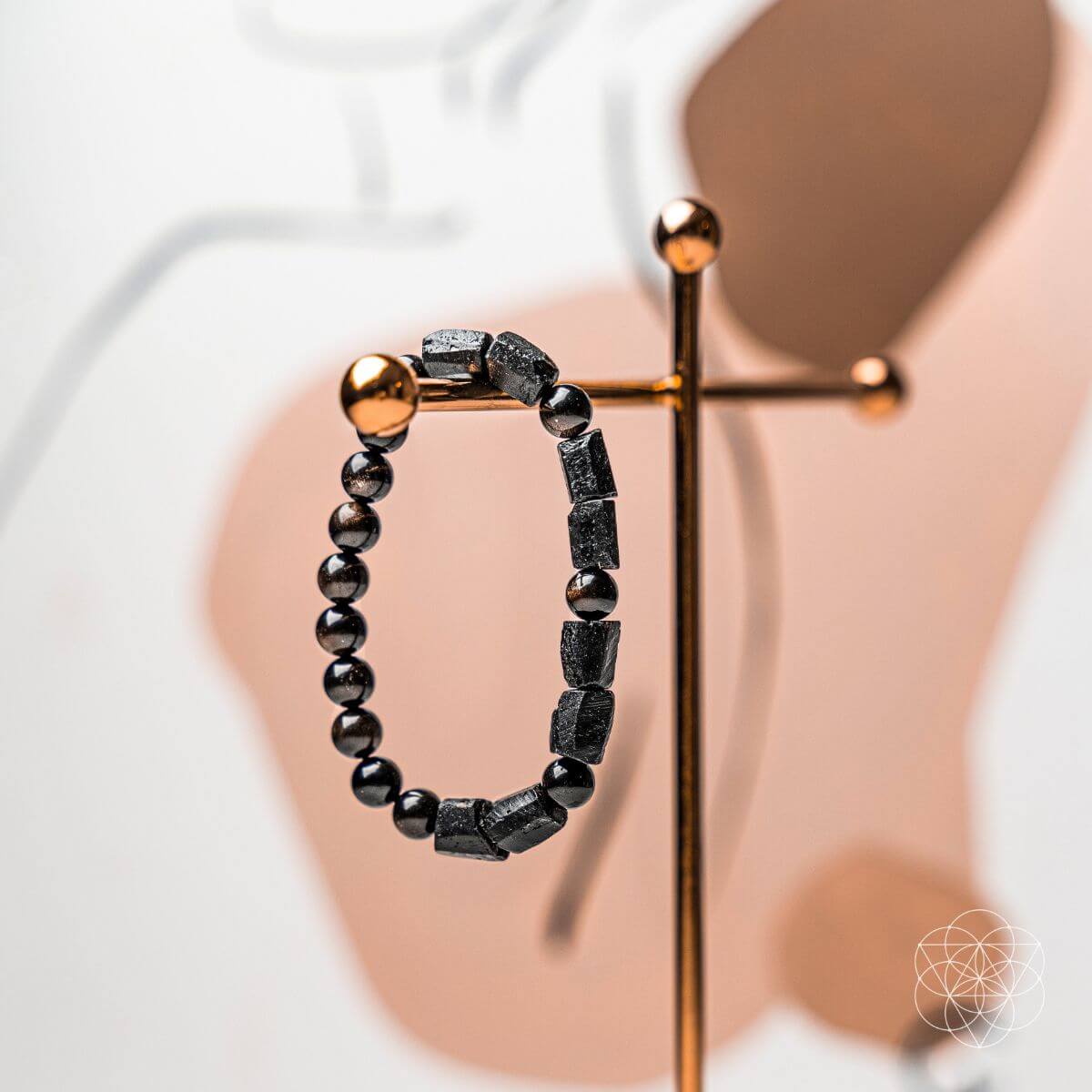 Black Tourmaline & Golden Obsidian Protection Bracelet