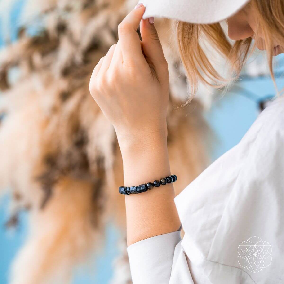Black Tourmaline & Golden Obsidian Protection Bracelet